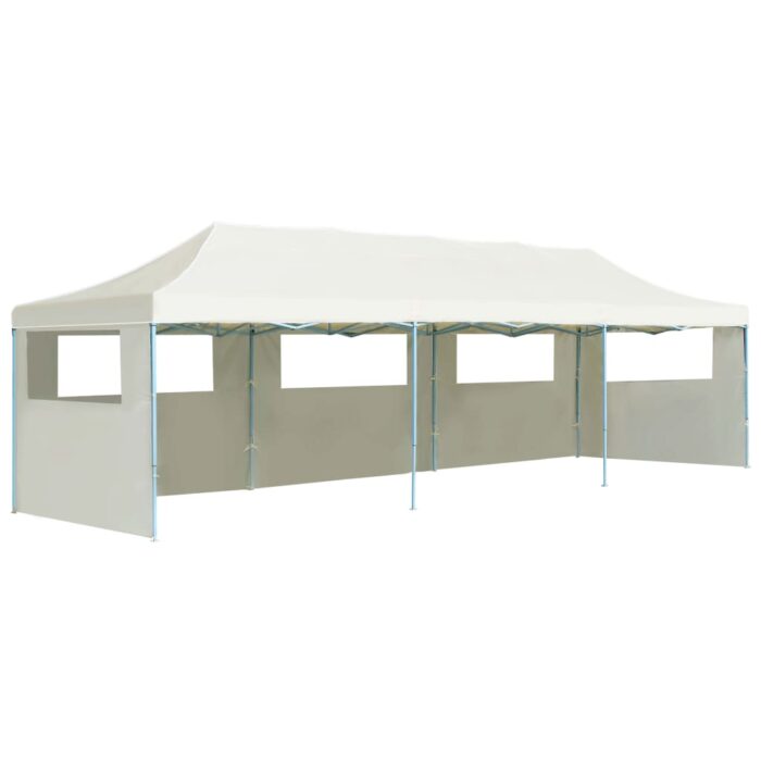 VXL8718475706632_a_en_hd_1.jpg Tente de réception pliable escamotable avec 5 parois 3x9m crème – Image 1