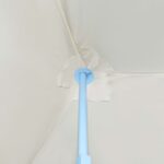 Tente de réception pliable escamotable avec 5 parois 3x9m crème – Image 2