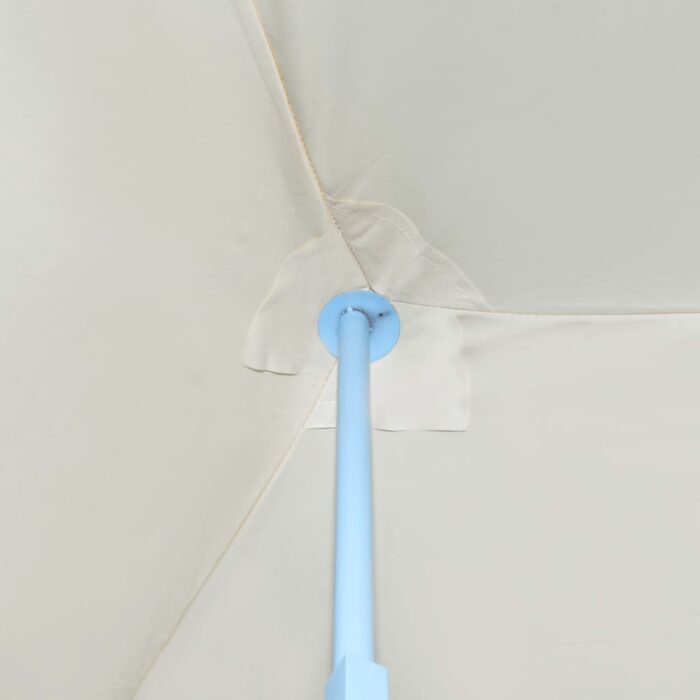 Tente de réception pliable escamotable avec 5 parois 3x9m crème – Image 2