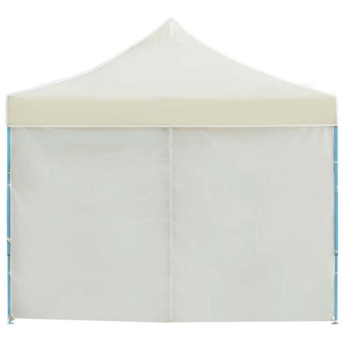 Tente de réception pliable avec 8 parois 3x9 m Blanc cassé – Image 5