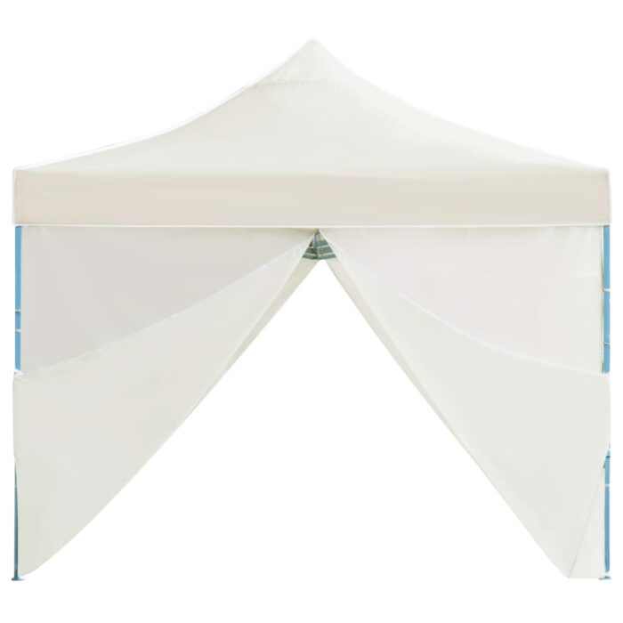 Tente de réception pliable avec 8 parois 3x9 m Blanc cassé – Image 7