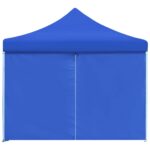 Tente de réception pliable avec 8 parois 3x9 m Bleu – Image 8