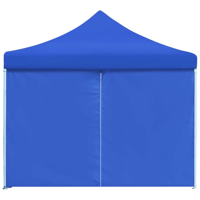 Tente de réception pliable avec 8 parois 3x9 m Bleu – Image 8
