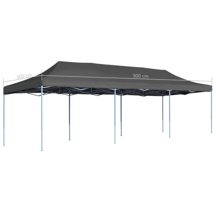Tente de réception pliable 3 x 9 m Anthracite – Image 8