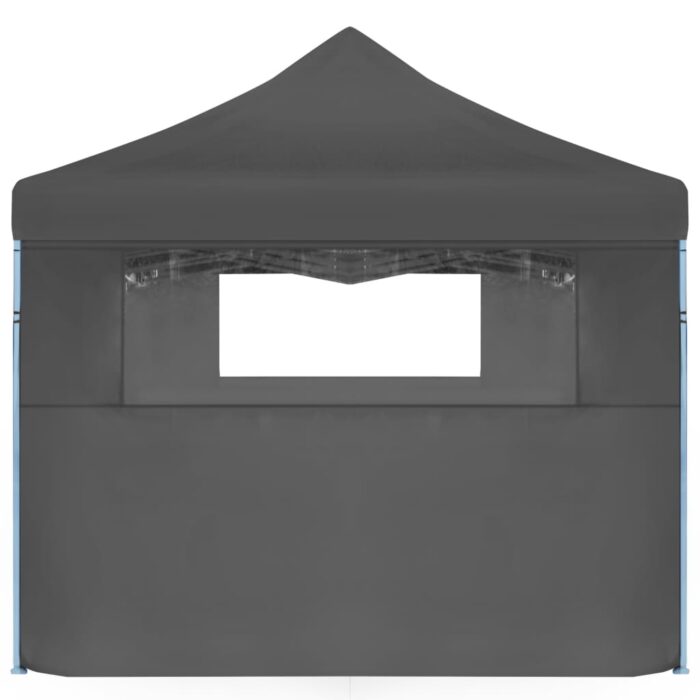 Tente de réception pliable avec 5 parois 3 x 9 m Anthracite – Image 5