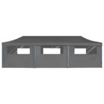 Tente de réception pliable avec 8 parois 3 x 9 m Anthracite – Image 5