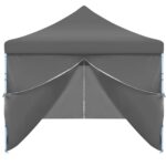 Tente de réception pliable avec 8 parois 3 x 9 m Anthracite – Image 8
