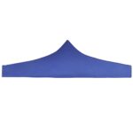 Toit de tente de réception 3 x 3 m Bleu – Image 2