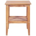 Table basse 40x40x50 cm Carrée Teck solide – Image 2