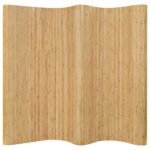 Cloison de séparation Bambou 250 x 165 cm Naturel