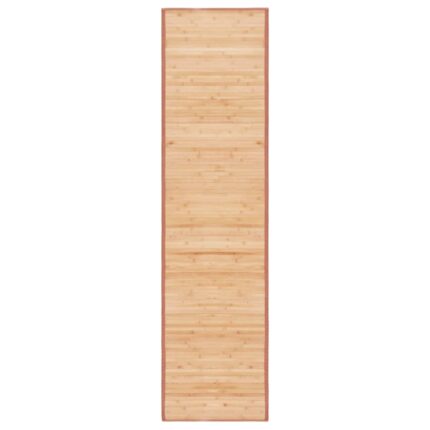 Tapis en bambou 80x300 cm Marron