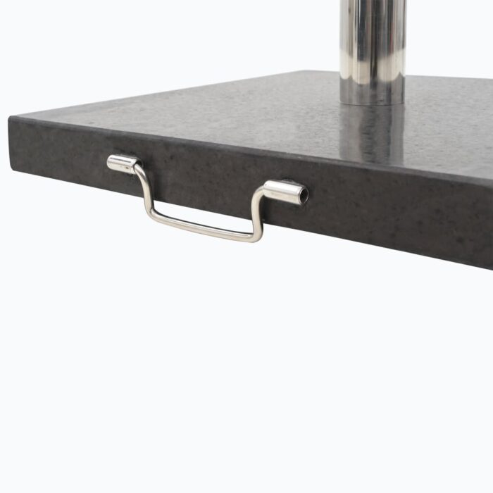 Socle de parasol Granite 28,5 kg Carré Noir – Image 2