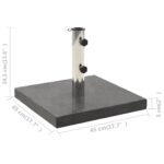 Socle de parasol Granite 28,5 kg Carré Noir – Image 6