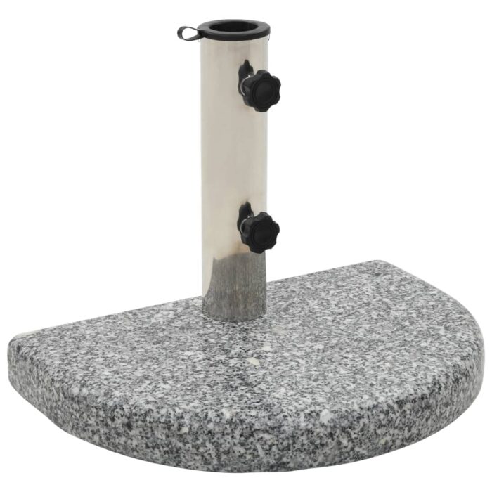 Socle de parasol Granite courbe 10 kg Gris – Image 1