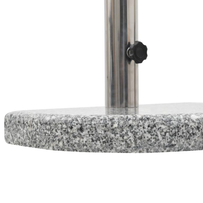 Socle de parasol Granite courbe 10 kg Gris – Image 3