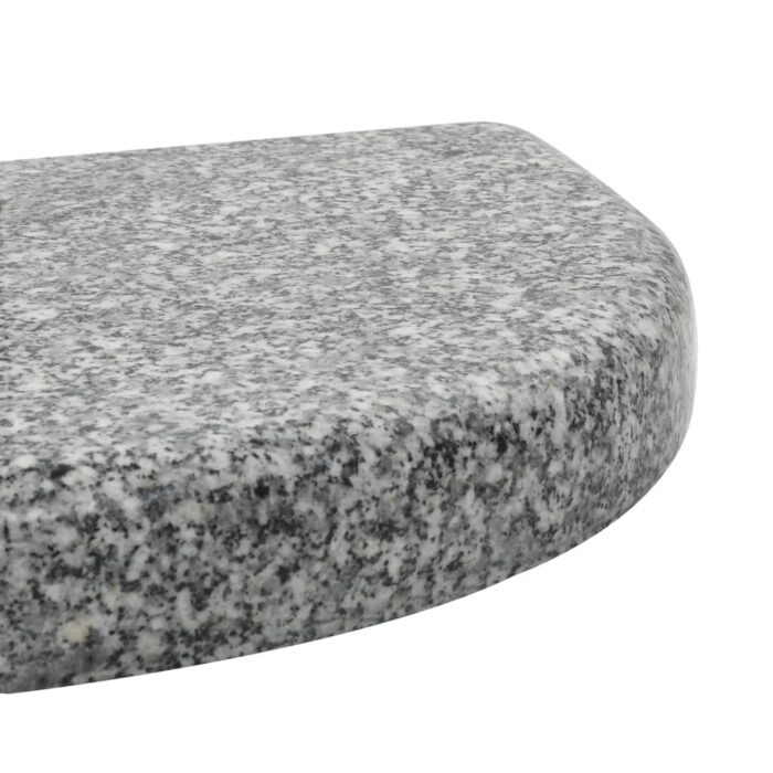 Socle de parasol Granite courbe 10 kg Gris – Image 4
