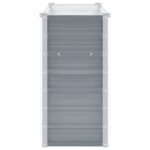 Lit surélevé de jardin Acier galvanisé 160x40x77 cm Gris – Image 4