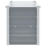 Lit surélevé de jardin Acier galvanisé 160x40x45 cm Gris – Image 4