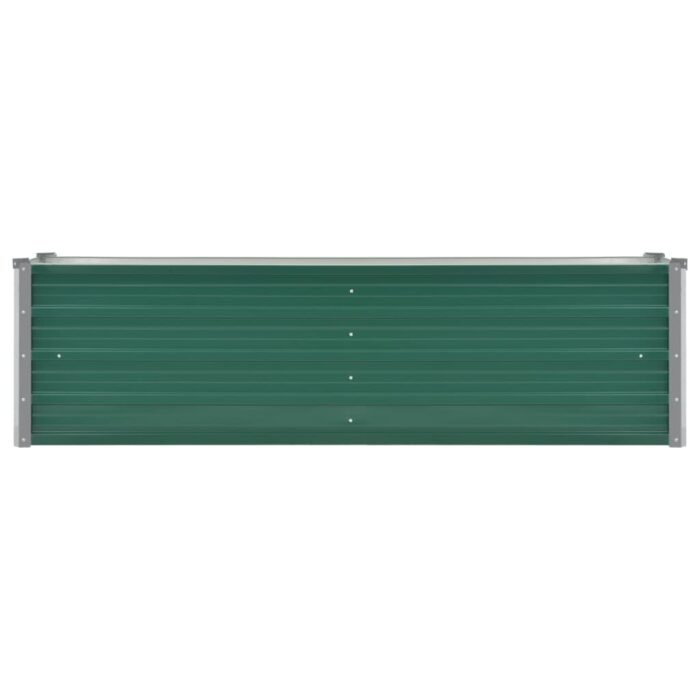 Lit surélevé de jardin Acier galvanisé 160x40x45 cm Vert – Image 3