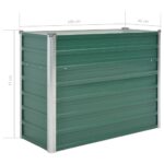 Lit surélevé de jardin Acier galvanisé 100x40x77 cm Vert – Image 6
