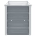 Lit surélevé de jardin Acier galvanisé 100x40x45 cm Gris – Image 4