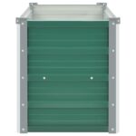Lit surélevé de jardin Acier galvanisé 100x40x45 cm Vert – Image 4