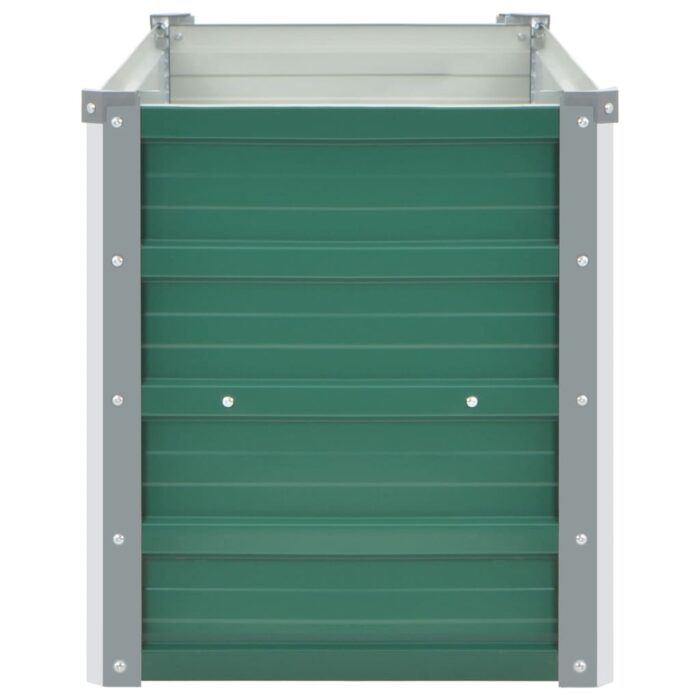 Lit surélevé de jardin Acier galvanisé 100x40x45 cm Vert – Image 4