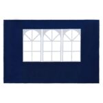 Paroi de tente de réception 2 pcs avec fenêtre PE Bleu – Image 2