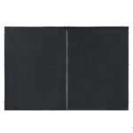 Paroi de tente de réception 2pcs fermeture éclair PE Anthracite – Image 2