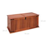 Coffre de rangement 79x34x32 cm Bois d'acacia solide – Image 12