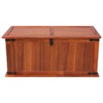 Coffre de rangement 79x34x32 cm Bois d'acacia solide – Image 4