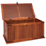 Coffre de rangement 79x34x32 cm Bois d'acacia solide – Image 6