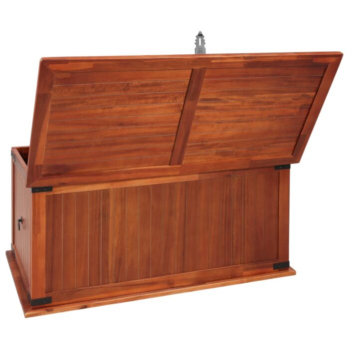 Coffre de rangement 79x34x32 cm Bois d'acacia solide – Image 7
