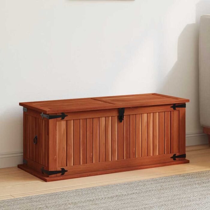 Coffre de rangement 79x34x32 cm Bois d'acacia solide – Image 1