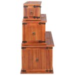 Coffres de rangement 3 pcs Bois d'acacia solide – Image 4