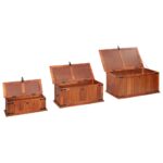 Coffres de rangement 3 pcs Bois d'acacia solide – Image 8