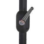 Parasol d'extérieur poteau en aluminium 460x270 cm anthracite – Image 6