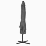 Parasol d'extérieur avec mât en acier 250 x 250 cm Anthracite – Image 3