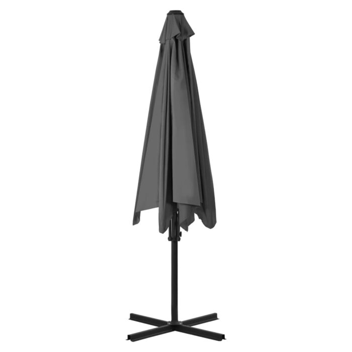 Parasol d'extérieur avec poteau en acier 300 cm Anthracite – Image 4
