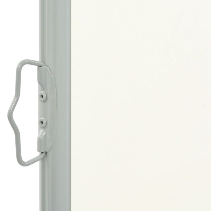 Auvent latéral rétractable de patio 100 x 300 cm Blanc cassé – Image 2