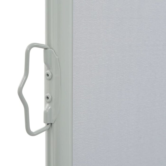 Auvent latéral rétractable de patio 120 x 300 cm Gris – Image 2