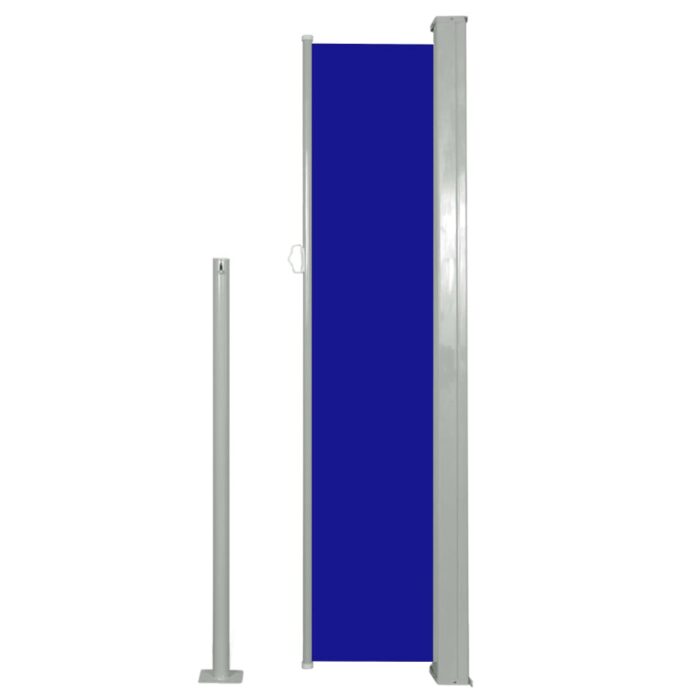 Auvent latéral rétractable 140 x 300 cm Bleu – Image 2