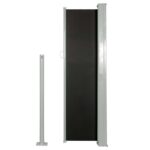 Auvent latéral rétractable 120 x 300 cm Noir – Image 2