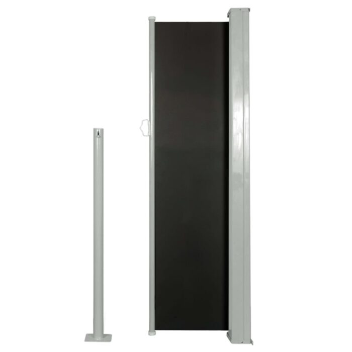 Auvent latéral rétractable 120 x 300 cm Noir – Image 2