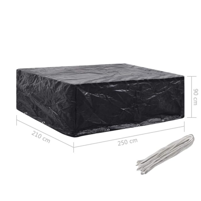 Housse de salon de jardin 8 œillets 250x210x90 cm – Image 5