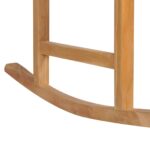 Chaise à bascule bois de teck massif – Image 3