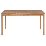 Table de jardin 150x90x77 cm Bois de teck solide – Image 2
