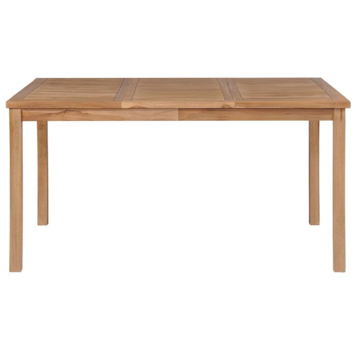 Table de jardin 150x90x77 cm Bois de teck solide – Image 2