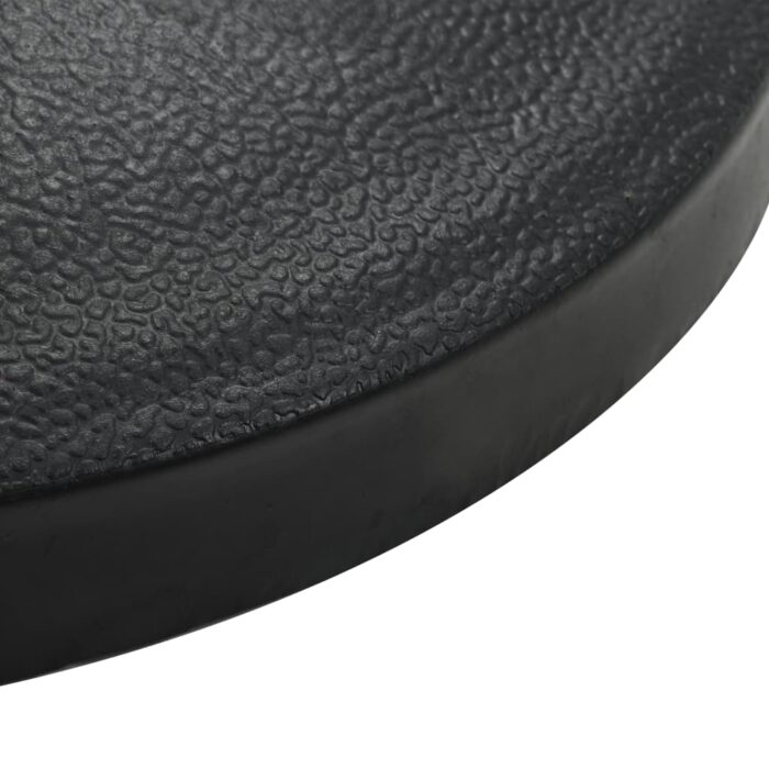 Socle rond de parasol Polyrésine 19 kg Noir – Image 3