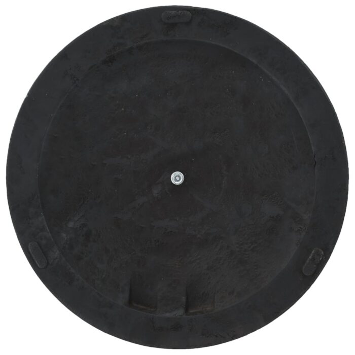 Socle rond de parasol Polyrésine 19 kg Noir – Image 4